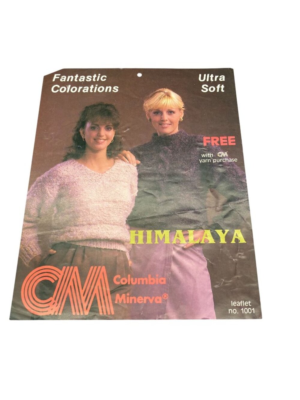 Vintage Patterns Columbia Minerva Fantastic Colorations Ultra Soft Himalaya Knit
